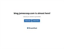 Tablet Screenshot of blog.jamesrasp.com